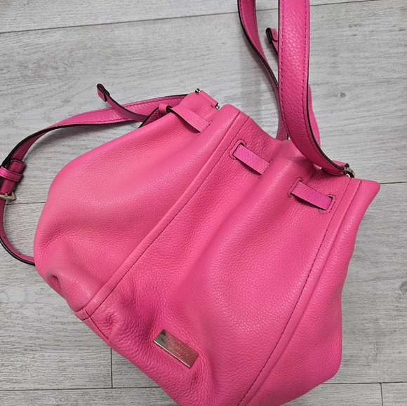 Kate Spade Hot Pink Leather Hobo Shoulder Bag - Picture 5 of 6